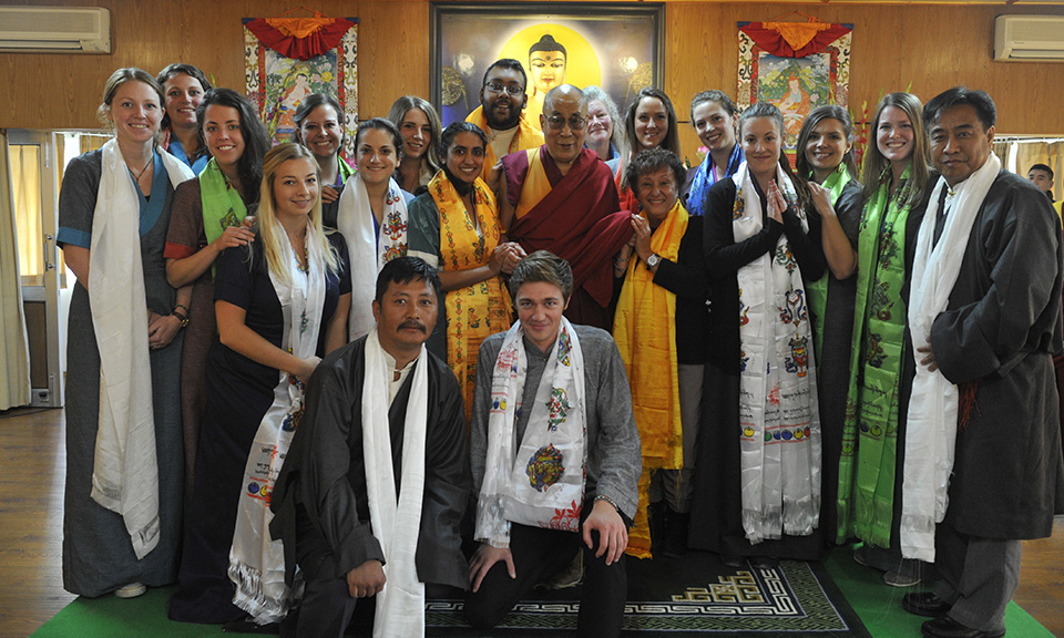 ITEM students with Dalai Lama